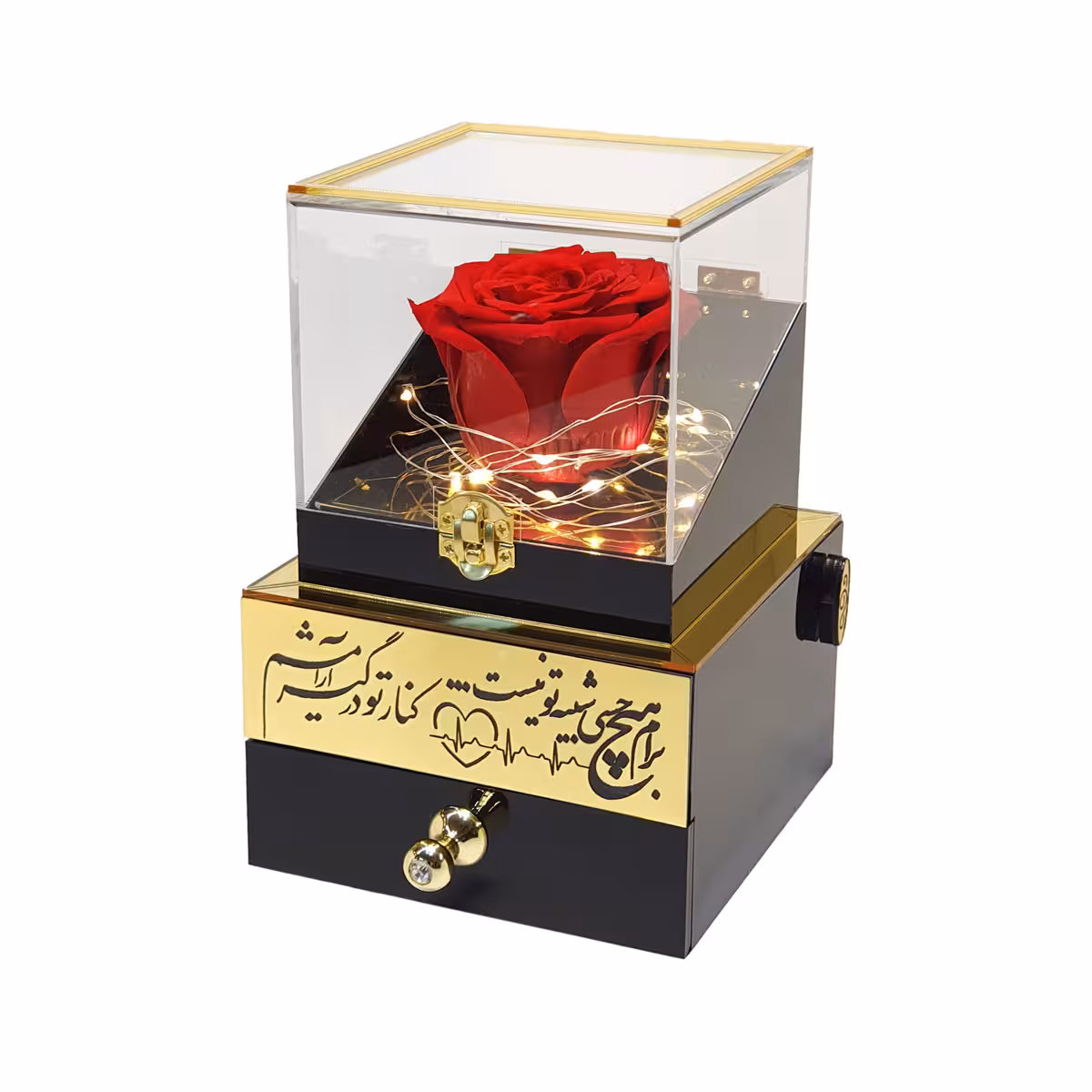 گل رز جاودان مدل گنجینه موزیکال کوکی 
