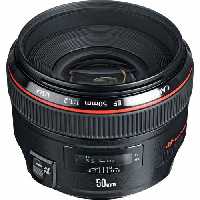 لنز کانن Canon EF 50mm f/1.2L USM % - اگزیف