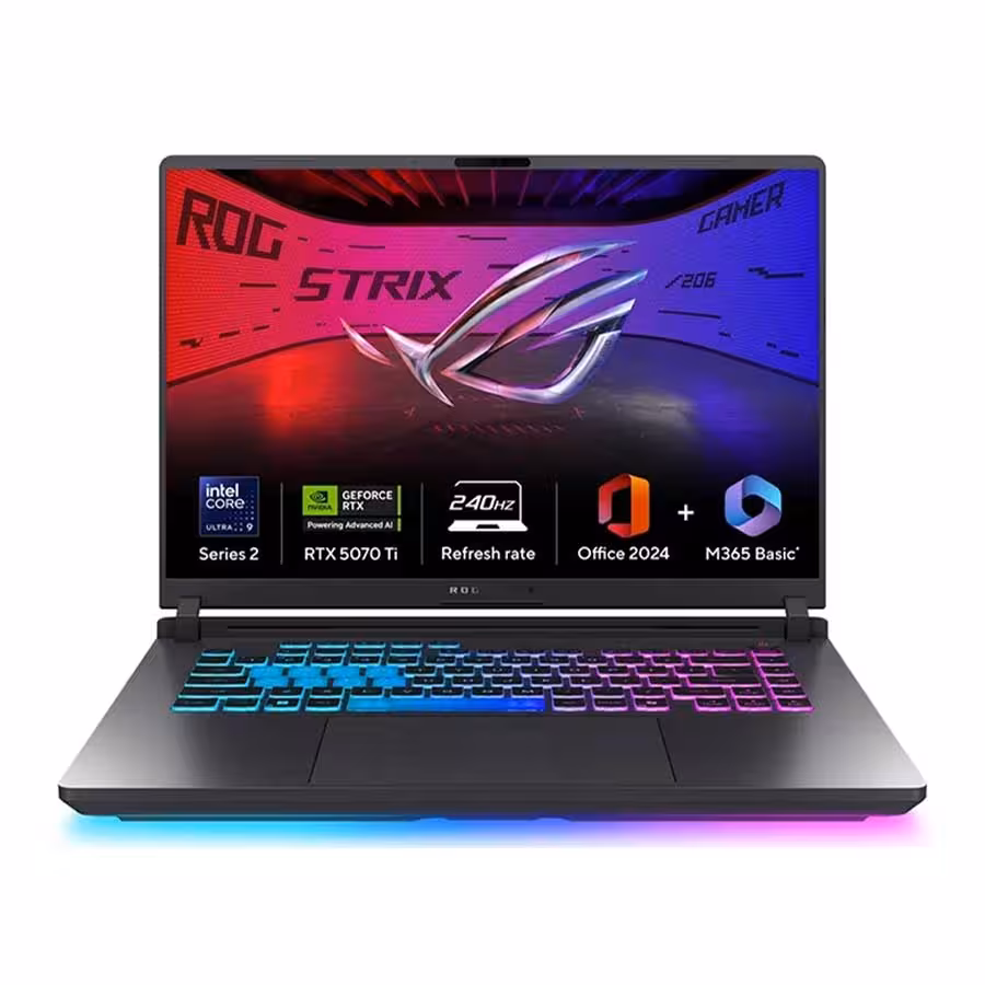 لپ تاپ گیمینگ ایسوس ASUS ROG Strix G16 G615LR Ultra 9 275HX 64GB RAM 1TB SSD RTX 5070 Ti 12GB