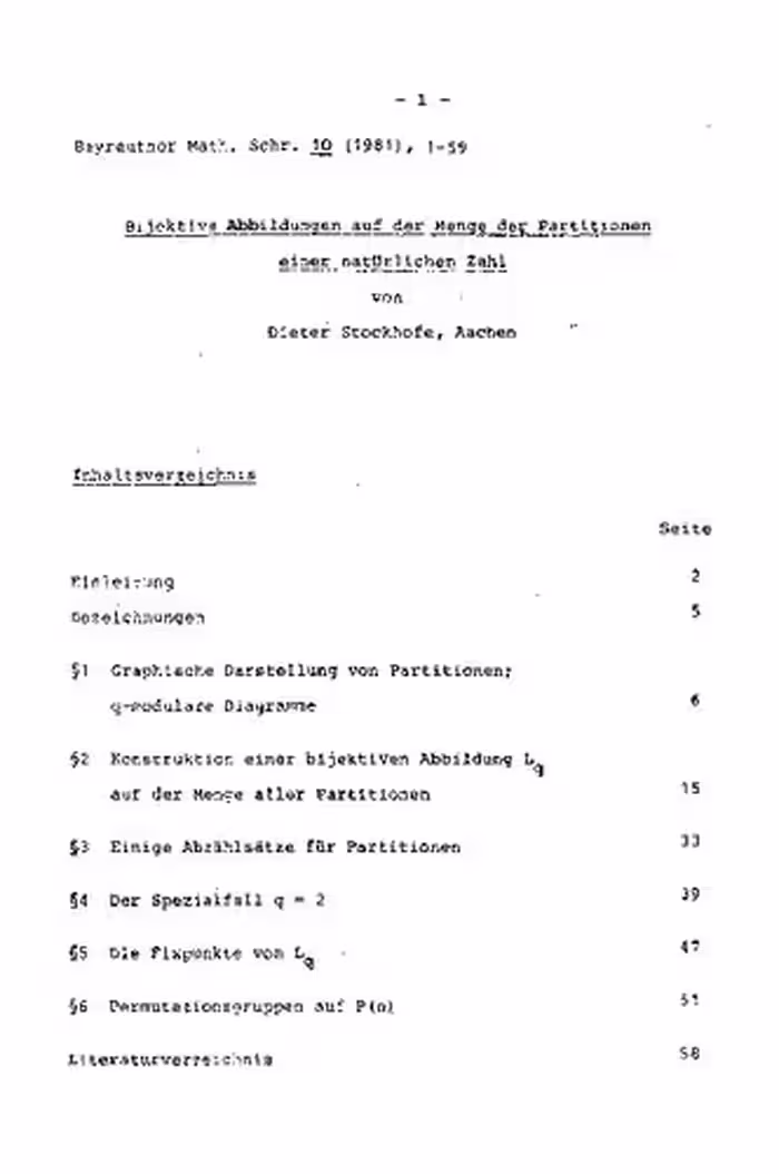 خرید و دانلود نسخه کامل کتاب Bijektive Abbildungen auf der Menge der Partitionen einer natürlichen Zahl