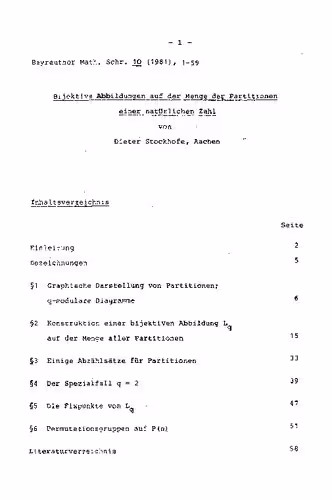 خرید و دانلود نسخه کامل کتاب Bijektive Abbildungen auf der Menge der Partitionen einer natürlichen Zahl