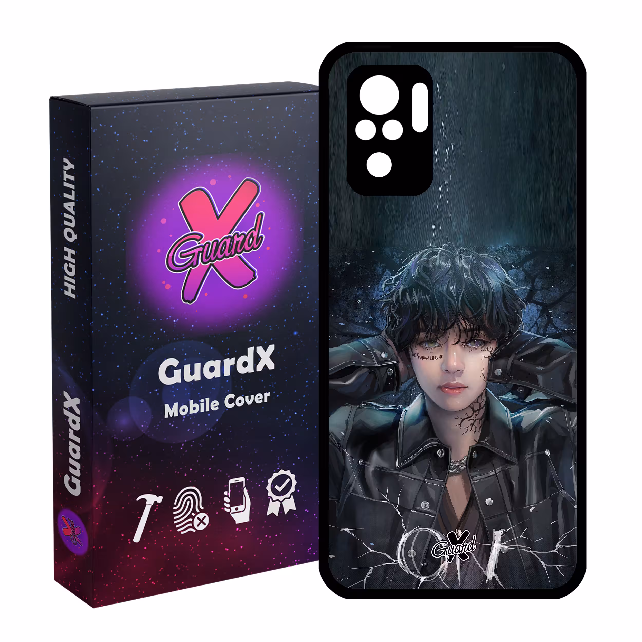 کاور گارد ایکس طرح Girl مدل Glass10374 مناسب برای گوشی موبایل شیائومی Redmi Note 10 4G / Redmi Note 10S