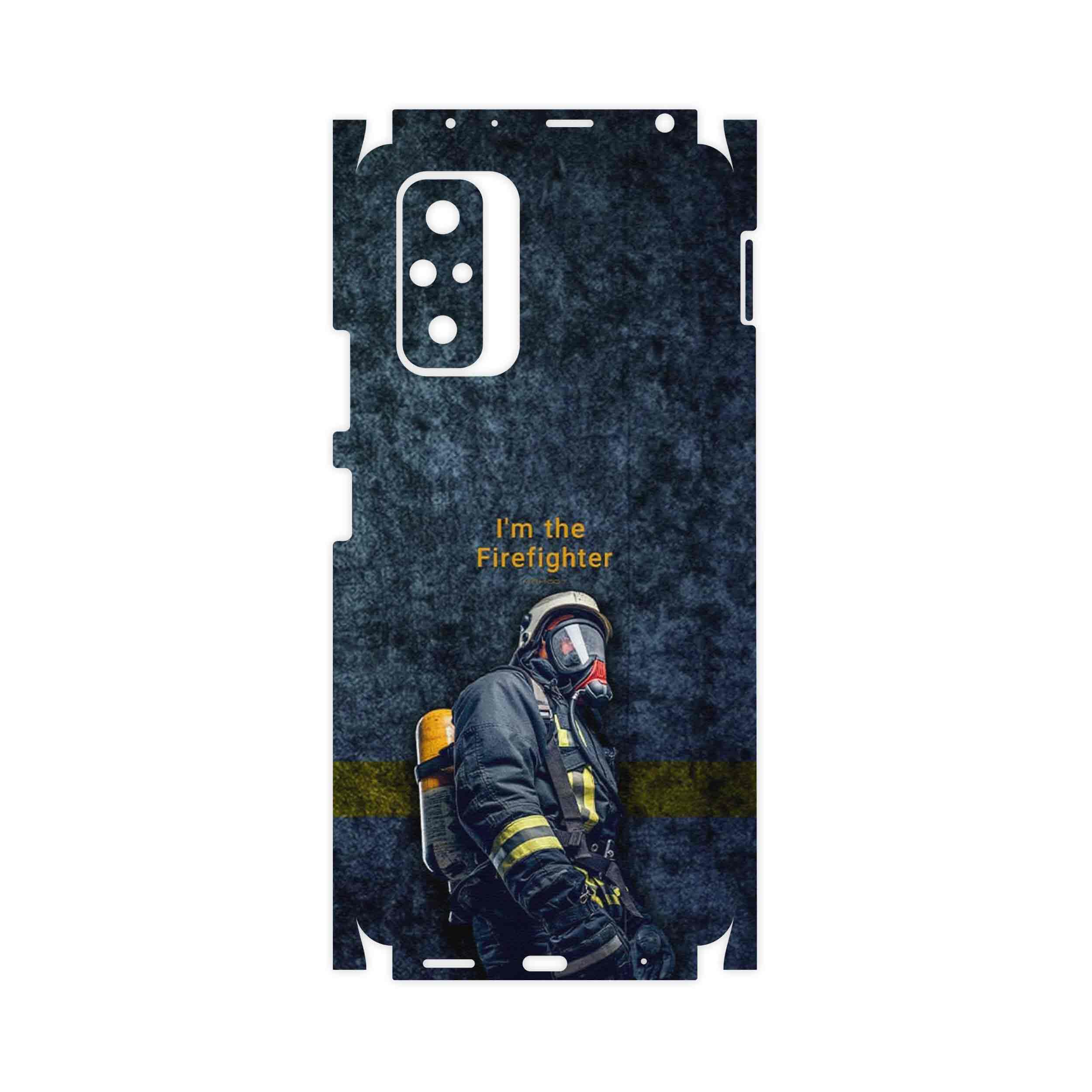 برچسب پوششی ماهوت مدل Firefighter-FullSkin مناسب برای گوشی موبایل شیائومی Redmi Note 10 Pro