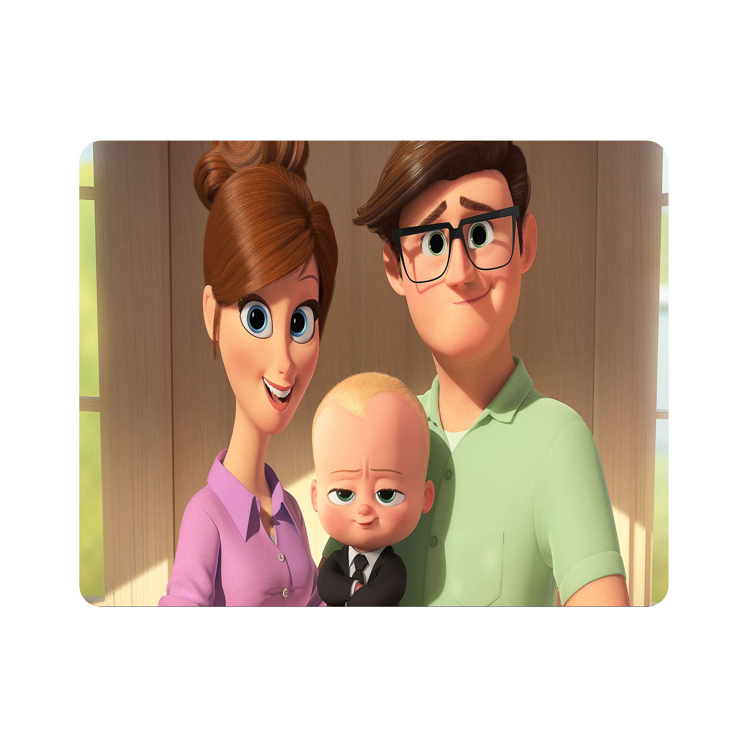 ماوس پد اطلس آبی طرح کارتون بچه رئیس مدل T6056