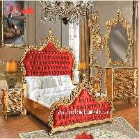 سرویس خواب کد 709چوب راش شامل تخت – دراور -قاب اینه – پاتختی