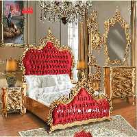 سرویس خواب کد 709چوب راش شامل تخت – دراور -قاب اینه – پاتختی