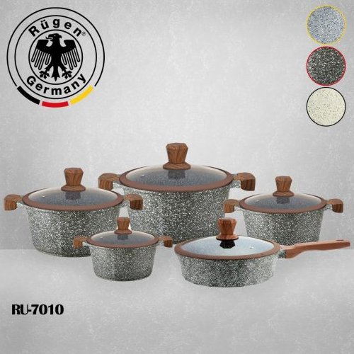 سرویس قابلمه 10 پارچه روگن آلمان بسیار باکیفیت مدل 7010_Rü(گارانتی دار)