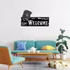 دیوارکوب ماهوت طرح گربه welcome
