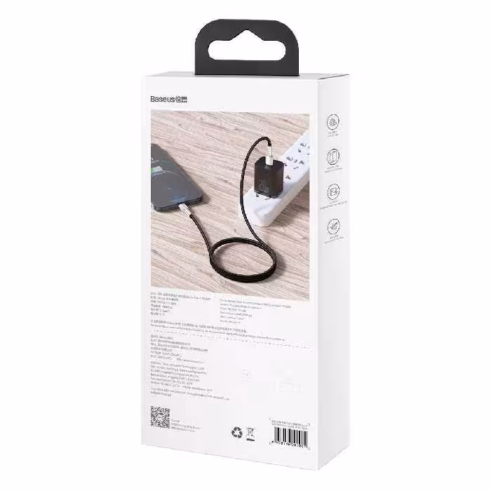 کابل تبدیل Type-C به لایتنینگ باسئوس مدل CATLJK-A01 طول 1 متر