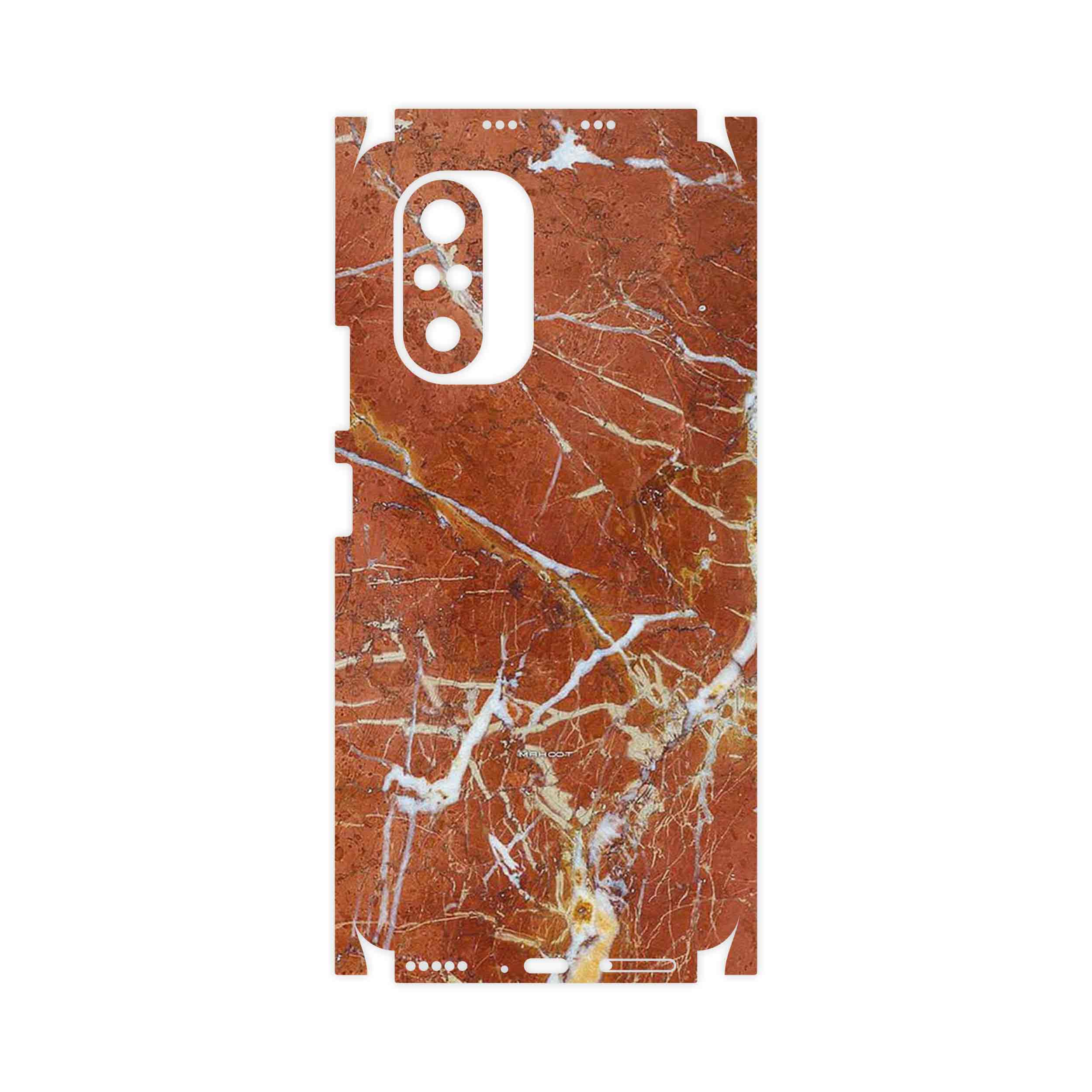 برچسب پوششی ماهوت مدل Red Marble-FullSkin مناسب برای گوشی موبایل شیائومی Mi 11i