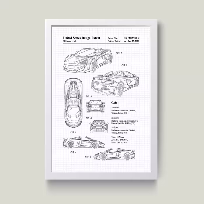 تابلو مدل مک لارن McLaren  کد S3021-w