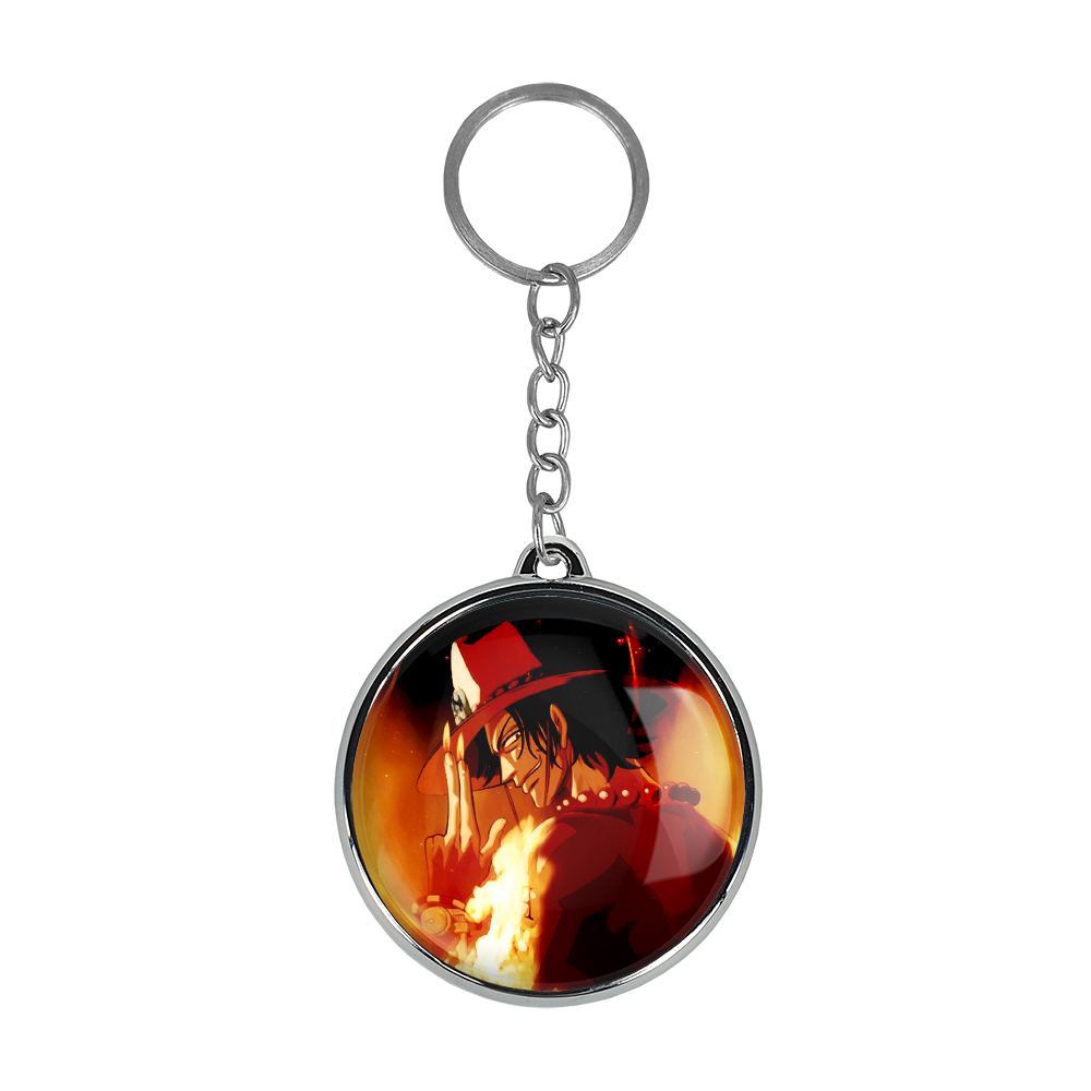 جاکلیدی خندالو طرح لوفی و پورتگاس انیمه وان پیس مدل دوطرفه کد 1722017219