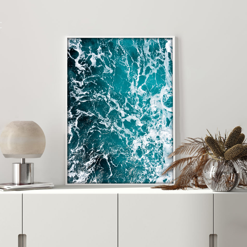 تابلو دیواری طرح موج دریا کد NS 002 | دنیای قاب