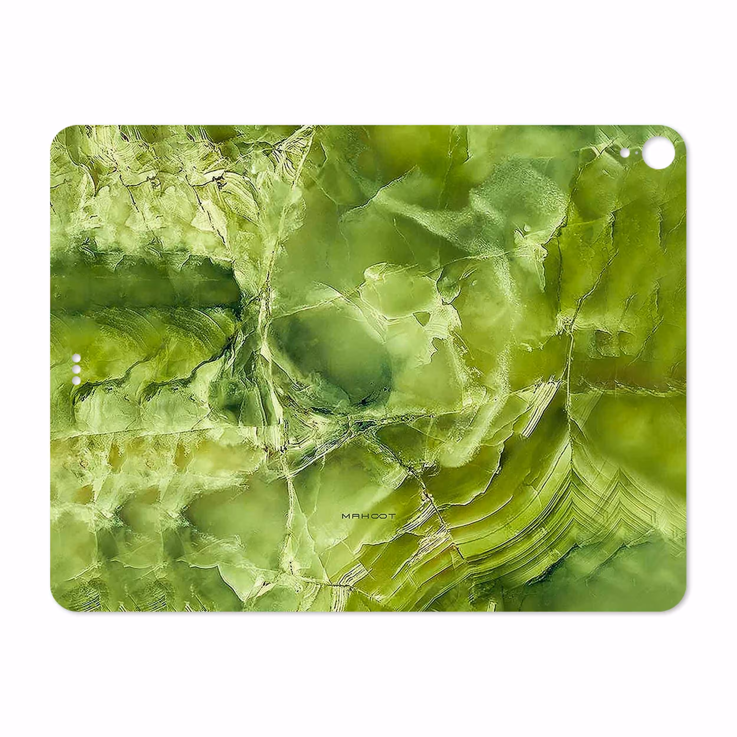 برچسب پوششی ماهوت مدل Green Crystal Marble مناسب برای تبلت اپل iPad Pro 12.9 (GEN 3) 2018 A1983