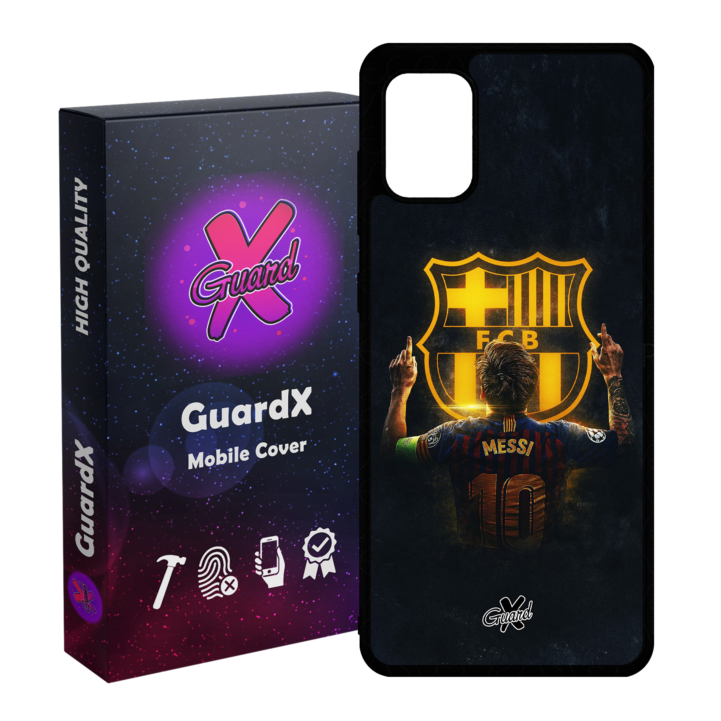 کاور گارد ایکس طرح Messi مدل Glass10196 مناسب برای گوشی موبایل سامسونگ Galaxy A51