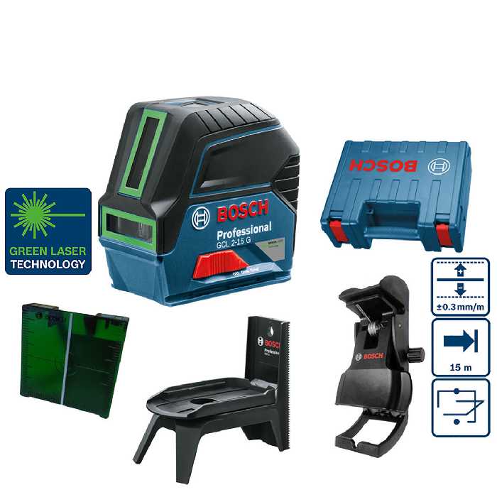 تراز لیزری بوش مدل GCL 2-15 G Box
