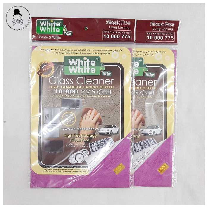 دستمال جادویی نظافت وایت اند وایت ضد خش و نانو غیر اصل بسته دو تایی(صورتی)