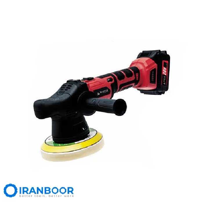 پولیش شارژی اوربیتالی محک BOS-150 KIT براشلس (دور متغیر)