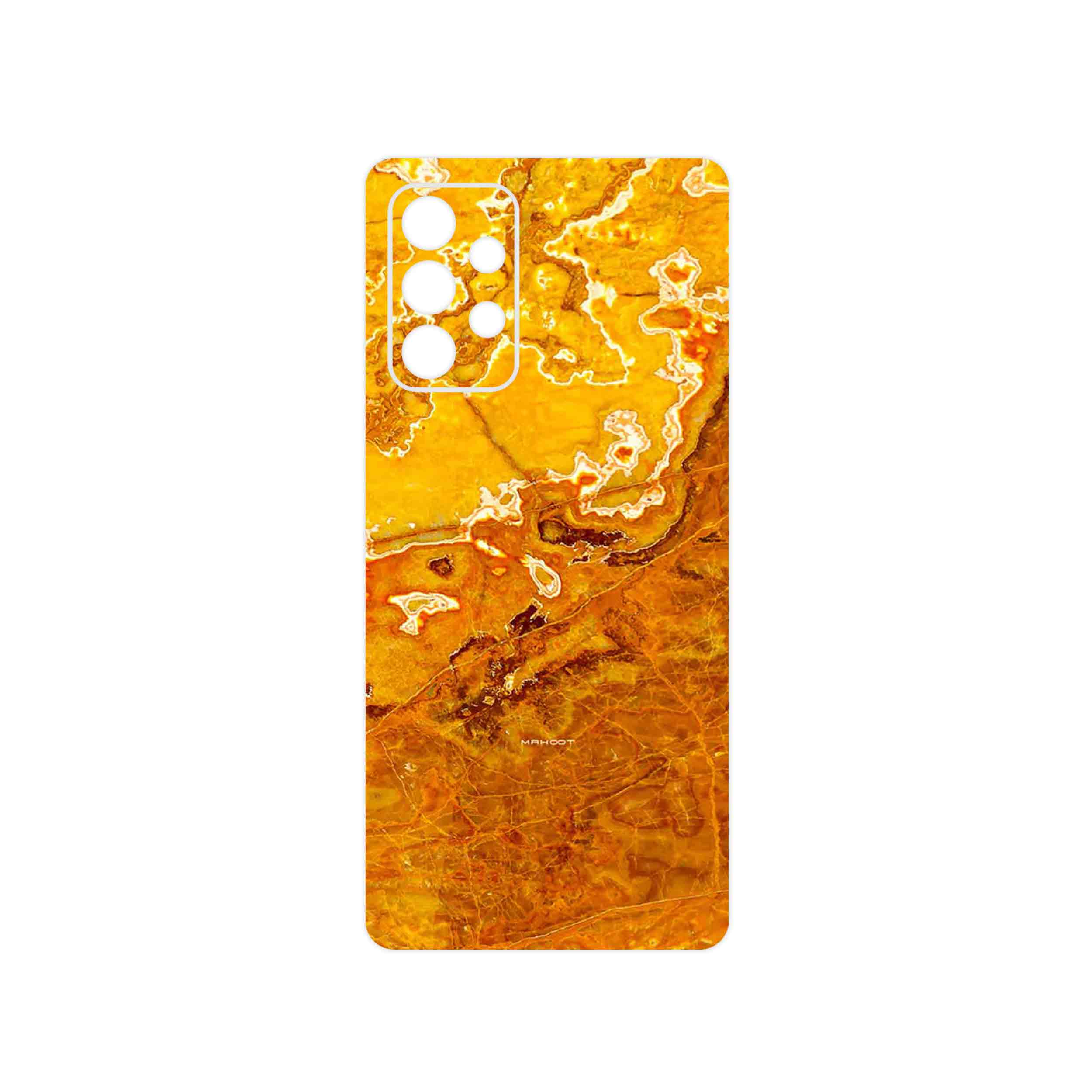 برچسب پوششی ماهوت مدل Gold Marble مناسب برای گوشی موبایل سامسونگ Galaxy A52s 5G