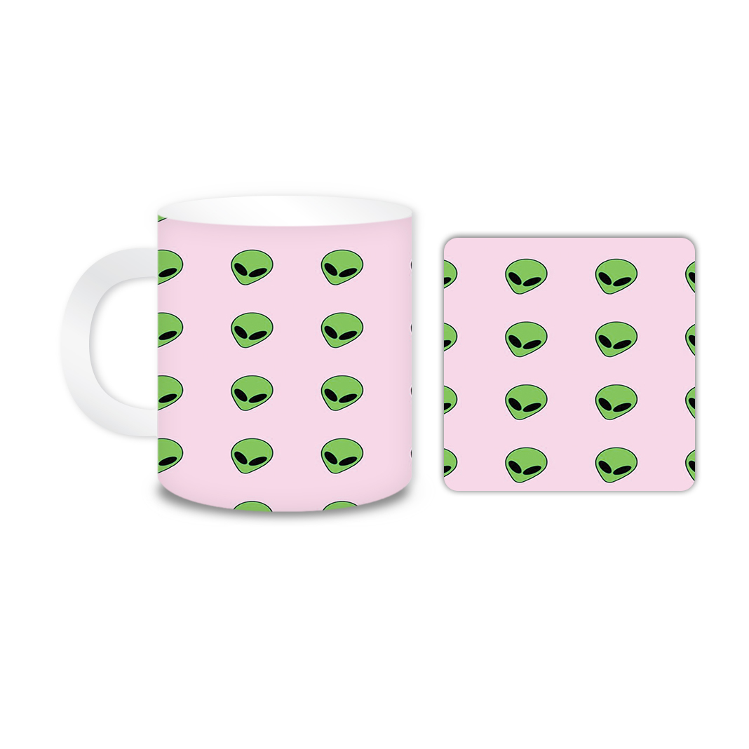 ماگ مدل فضایی کد 1810 به همراه زیر لیوانی