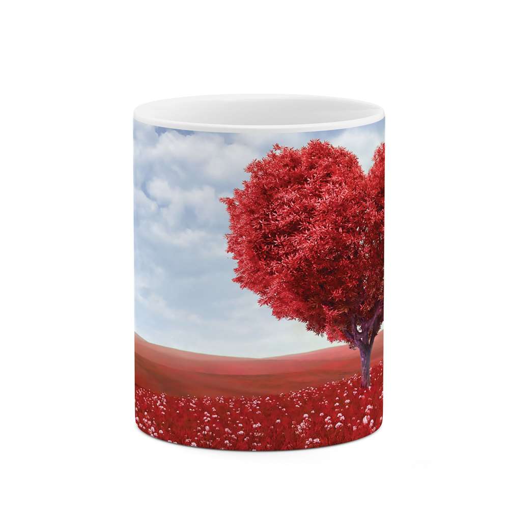 ماگ طرح درخت قلبی مدل mgs06135