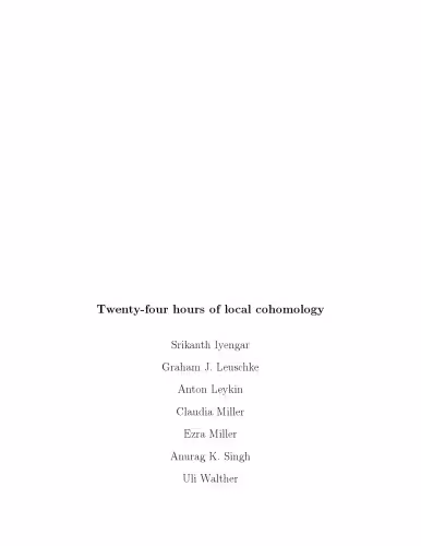 خرید و دانلود نسخه کامل کتاب Twenty-four hours of local cohomology