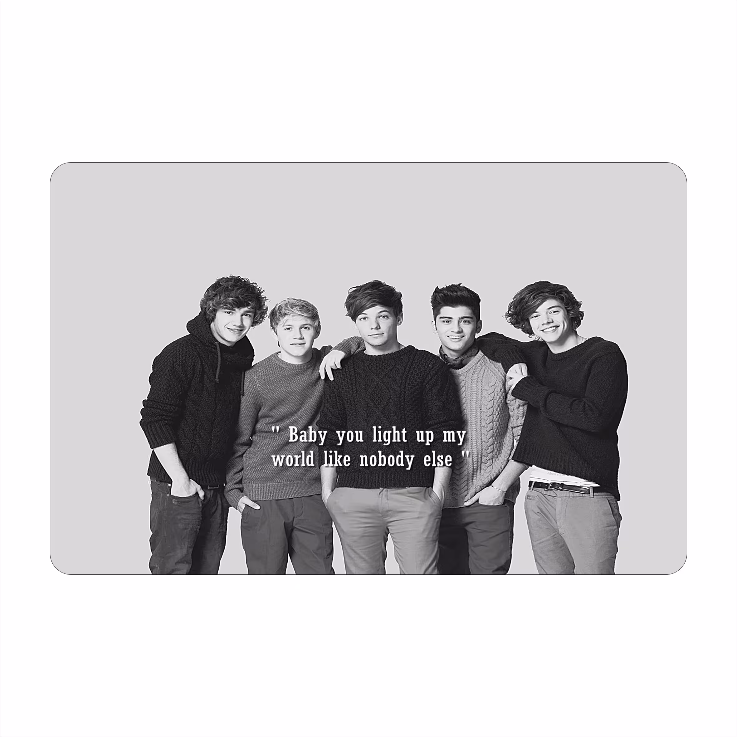 ماوس پد طرح وان دایرکشن- one direction مدل mpb356