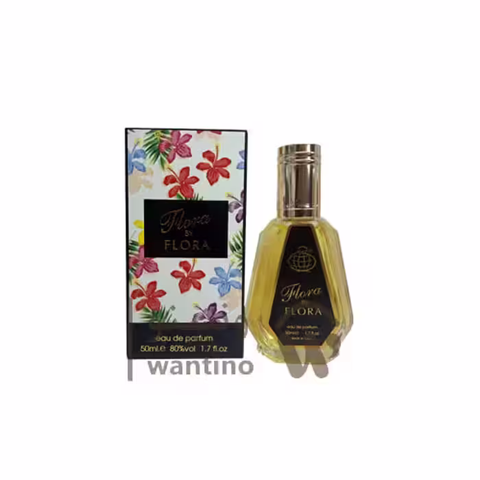 عطر ادکلن زنانه گوچی فلورا فراگرنس ورد فلورا بای فلورا (Fragrance World Gucci Flora by Gucci) 50 میل