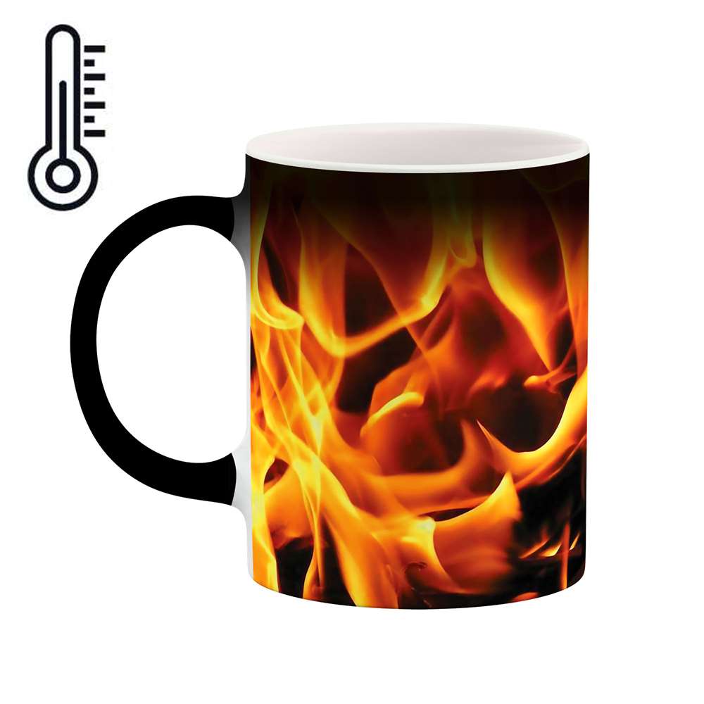 ماگ حرارتی طرح شعله آتش مدل mgh01845