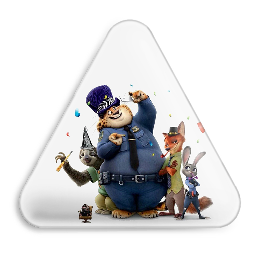 پیکسل خندالو طرح انیمیشن زوتوپیا مدل مثلثی کد 1023