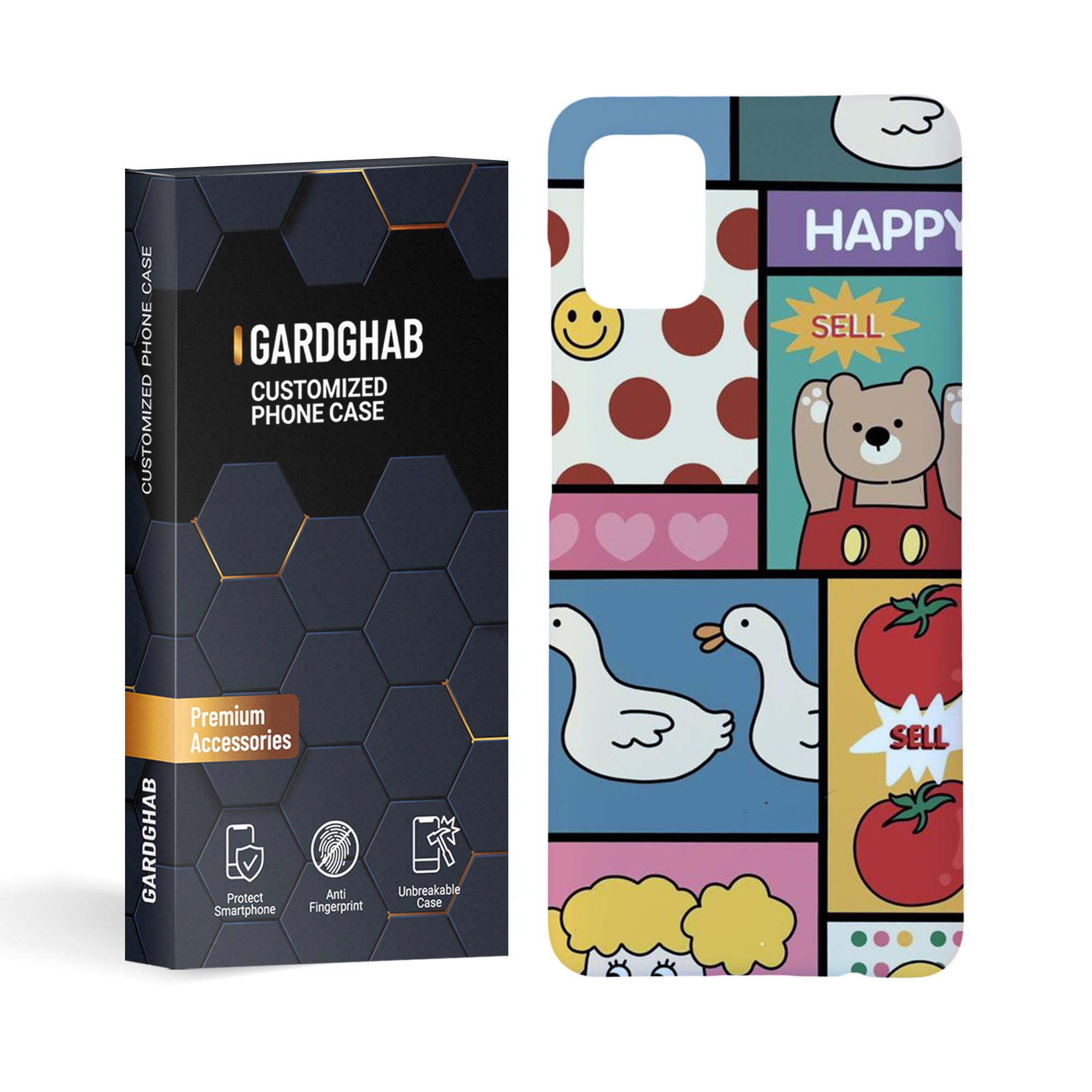  کاور گارد قاب مدل دخترانه مناسب برای گوشی موبایل سامسونگ galaxy a51