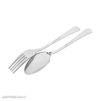 سرویس قاشق و چنگال 12 پارچه صنایع استیل ایران مدل مونزا کد 101 