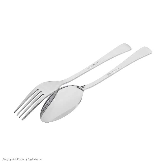 سرویس قاشق و چنگال 12 پارچه صنایع استیل ایران مدل مونزا کد 101 