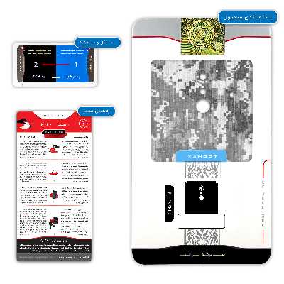 برچسب پوششی ماهوت مدل Navi-Pixel مناسب برای گوشی موبایل ال جی Q Stylus