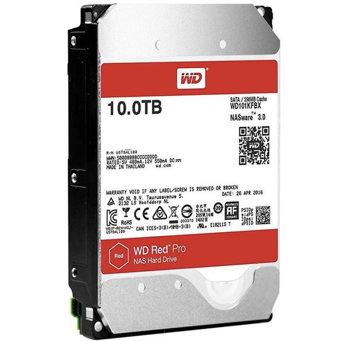 هارددیسک اینترنال وسترن دیجیتالسری رد پرو با ظرفیت 10 ترابایت