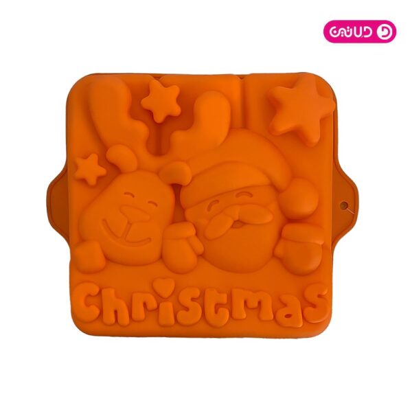 قالب سیلیکونی مربع طرح کریسمس