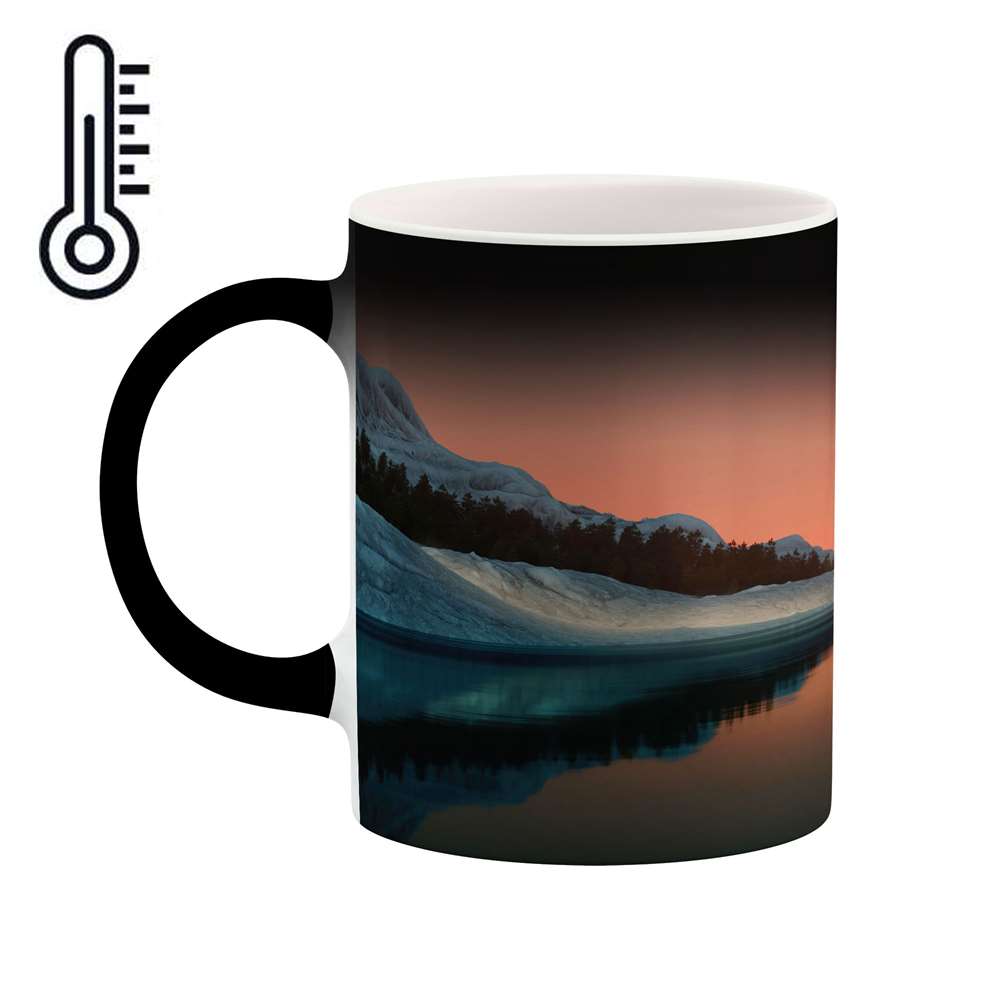 ماگ حرارتی طرح منظره غروب  مدل mgph15006