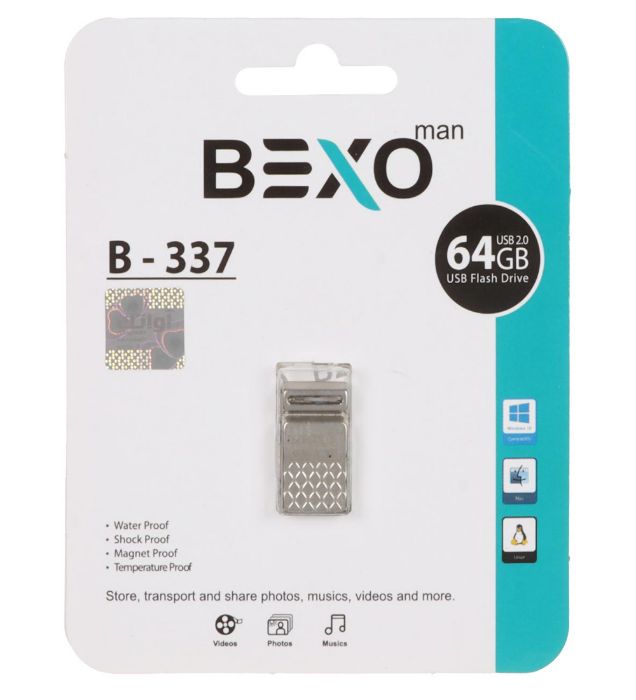 فلش مموری بکسو مدل B-337 USB 2.0 ظرفیت 64 گیگابایت