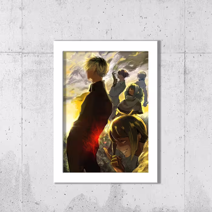 تابلو طرح tokyo ghoul مدل 113w مجموعه 3 عددی