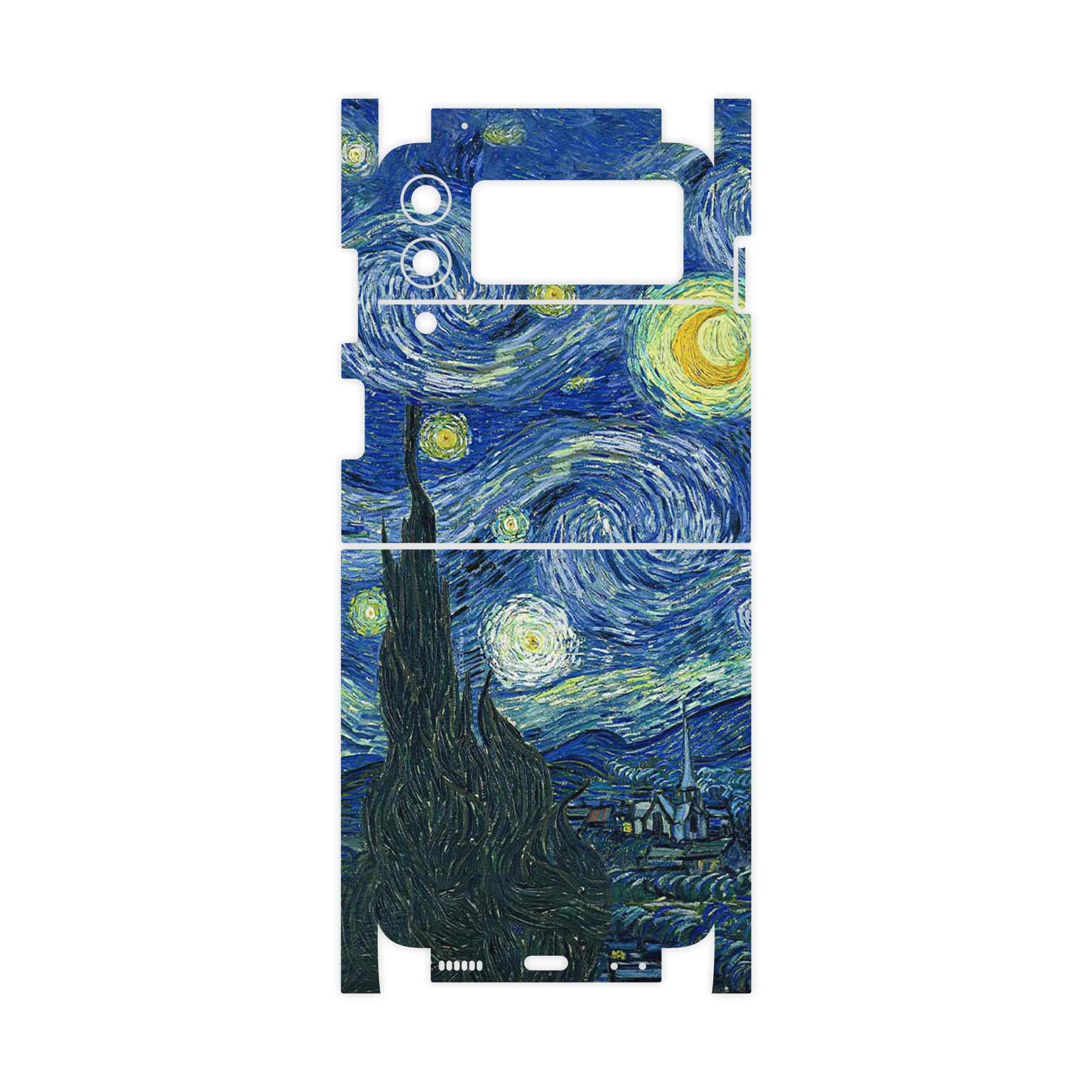 برچسب پوششی ماهوت مدل The Starry Night of van Gogh-FullSkin مناسب برای گوشی موبایل سامسونگ Galaxy Z Flip3 5G