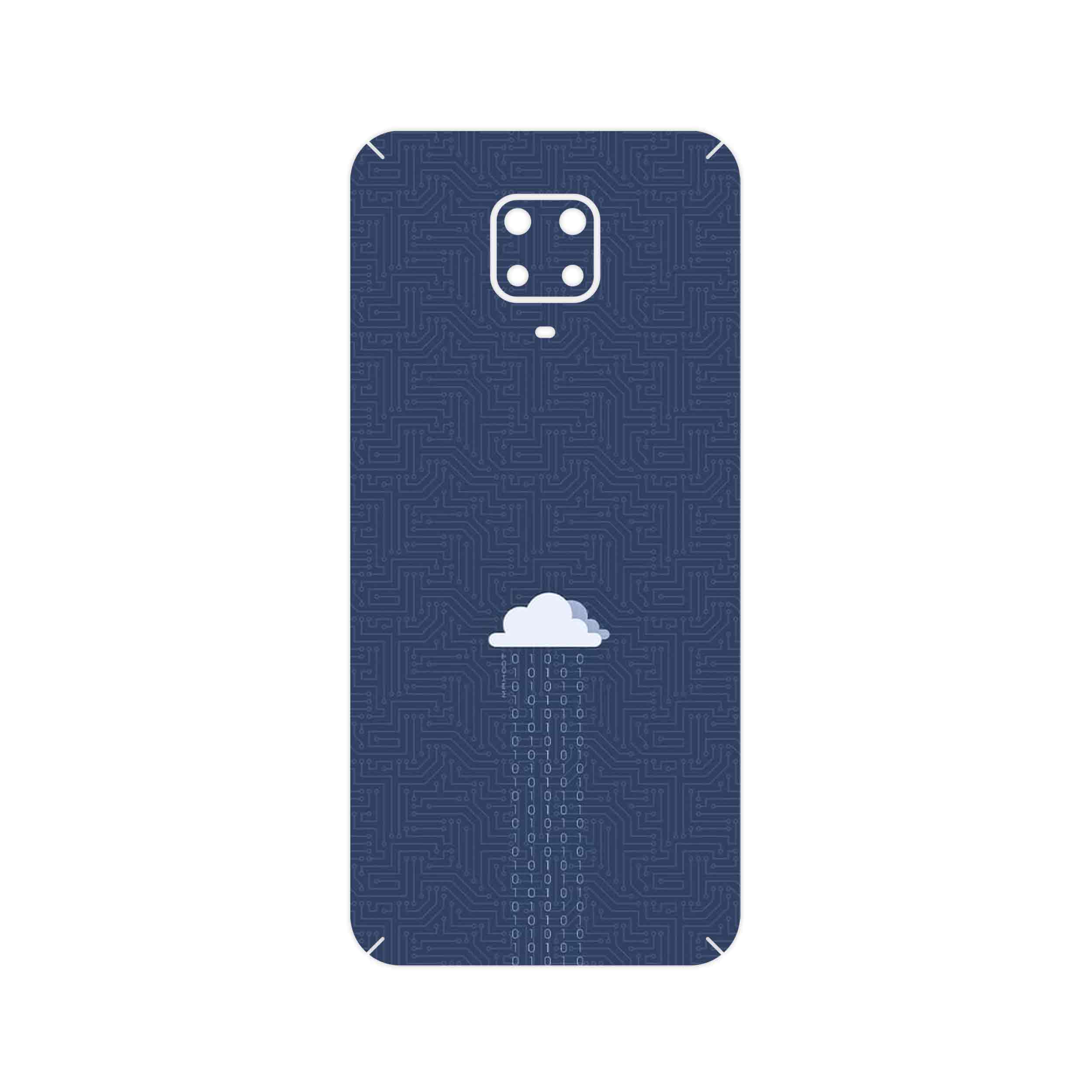 برچسب پوششی ماهوت مدل Minimal Data Cloud مناسب برای گوشی موبایل شیائومی Redmi Note 9 Pro