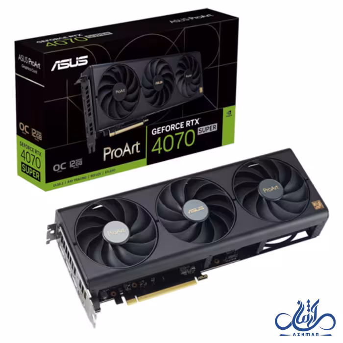 کارت گرافیک ایسوس مدل ProArt GeForce RTX 4070 SUPER OC Edition 12G