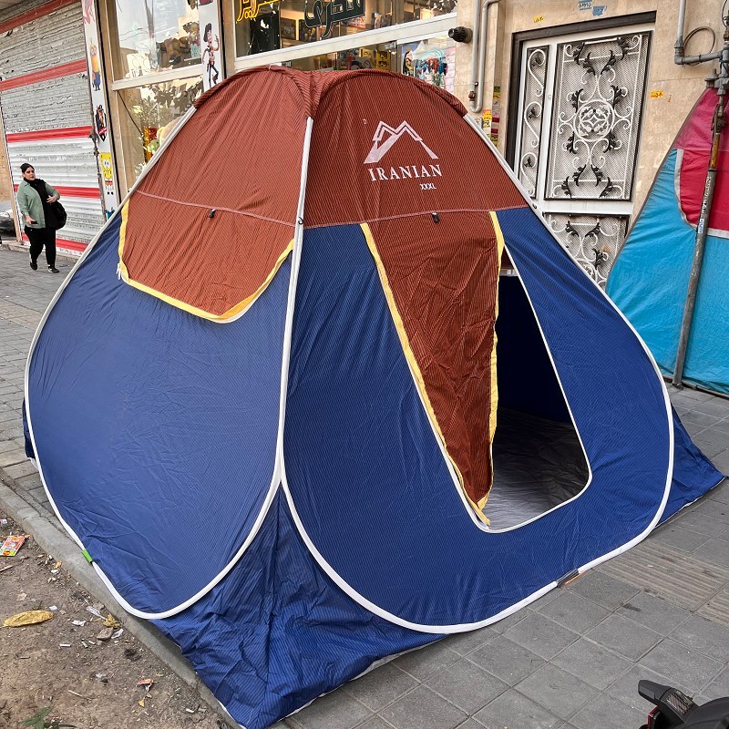 چادرمسافرتی 12 نفره فنری جنس برنو با ارتفاع بلند و کف ضخیم سایز بزرگ کد5