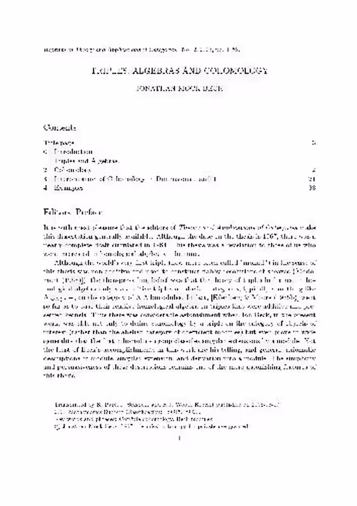 خرید و دانلود نسخه کامل کتاب Triples, algebras and cohomology (PhD thesis, 1967, reprint 2003)
