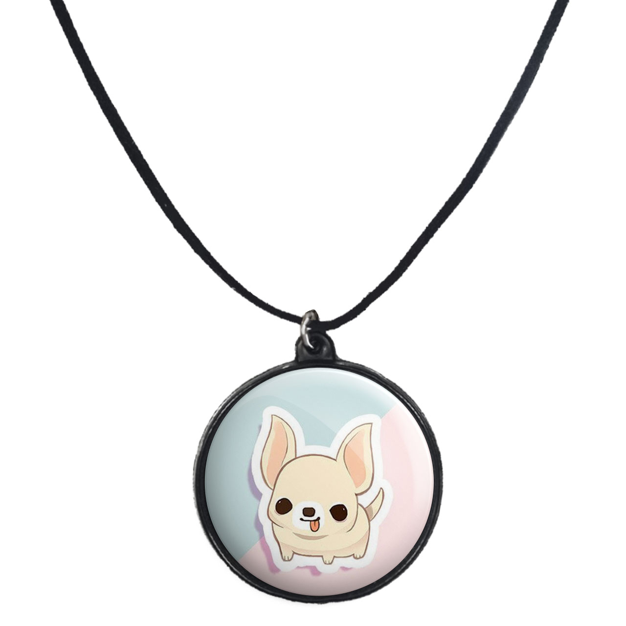 گردنبند پرمانه طرح حیوانات کیوت کد pmb.21429 مدل دو طرفه