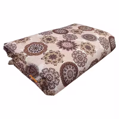 ملحفه تشک مهمان سندس مدل خورشیدی کد F02 سایز 195x100 سانتی متر
