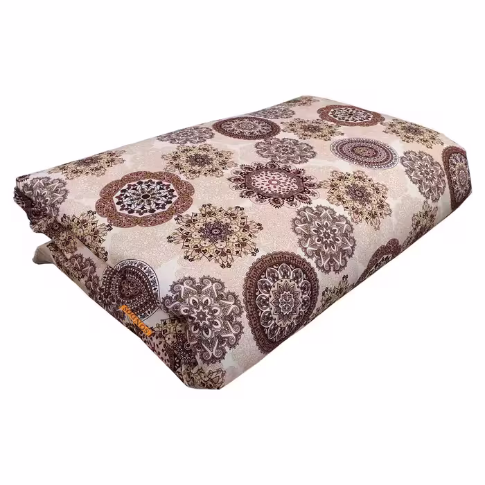 ملحفه تشک مهمان سندس مدل خورشیدی کد F02 سایز 195x100 سانتی متر