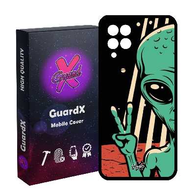 کاور گارد ایکس طرح Alien مدل Glass10499 مناسب برای گوشی موبایل سامسونگ Galaxy A22 4G