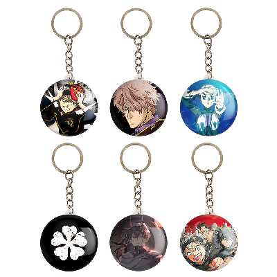 جاکلیدی خندالو مدل انیمه بلک کلاور کد 478A مجموعه 6 عددی