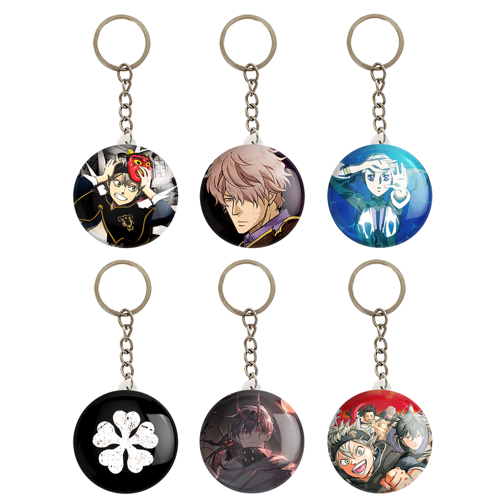 جاکلیدی خندالو مدل انیمه بلک کلاور کد 478A مجموعه 6 عددی